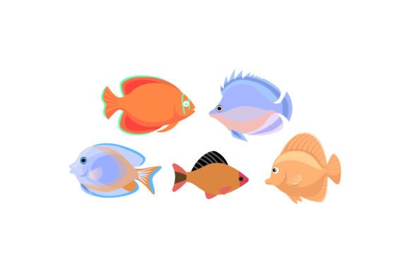 Aquarium Fish Graphics for Crafting
