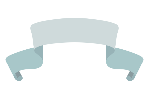 Blue Decorative Ribbon Graphics for Editorial and Web Design