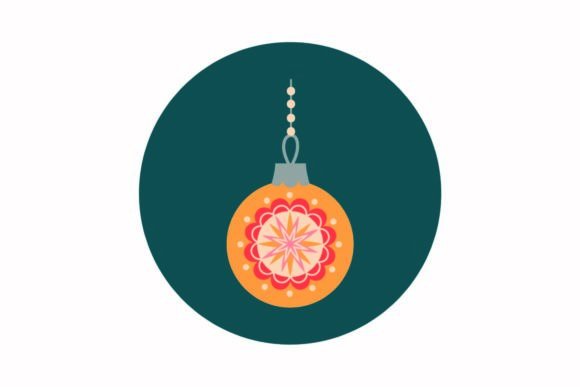 Christmas Decorative Lights Mandala Graphics & Illustrations
