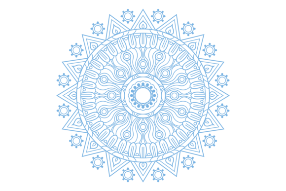 Decorative Circular Line Pattern Graphics