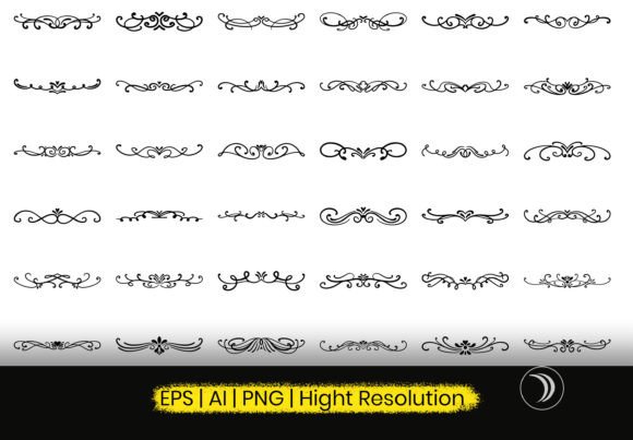 Decorative Dividers SVG Design for Graphics and Illustrations