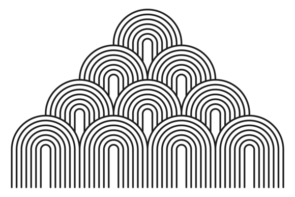 Decorative Mid Century Element Graphics