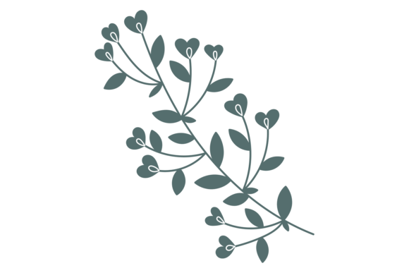 Decorative Natural Plant Branch Graphics for Modern Branding