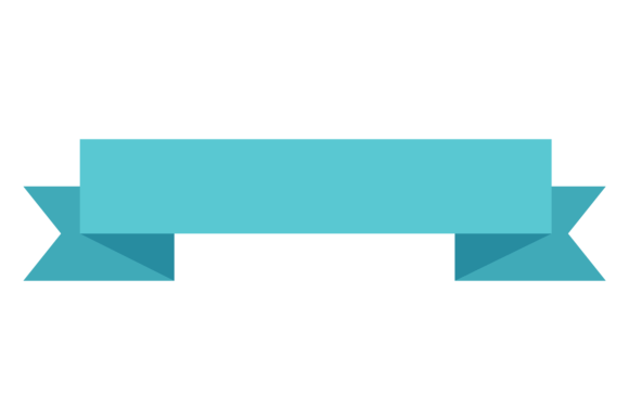 Decorative Ribbon Flag Graphics for Crafters