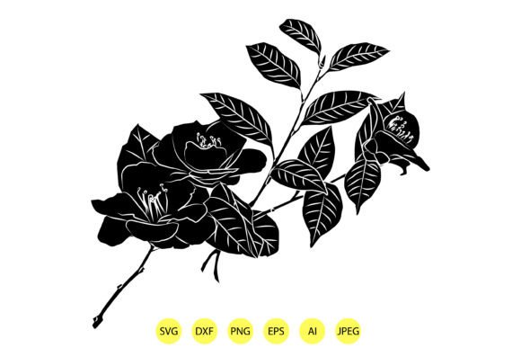 Decorative Vector Flower Graphics for Modern Editorial Design