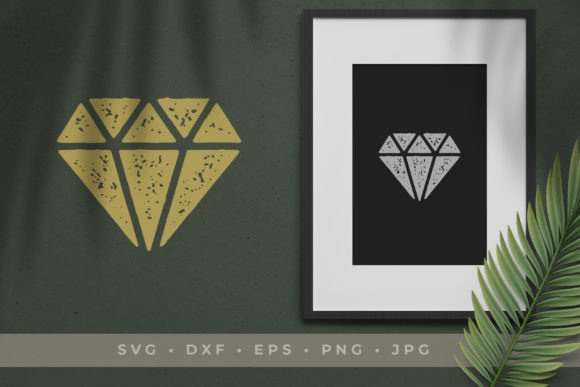 Gemstone Crystal Decorative Design Graphics