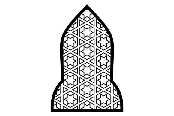 Islamic Window Shape Graphics for Editorial and Web Design