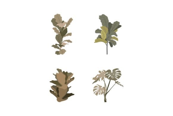 Plant Decorative Graphics for Digital Sellers