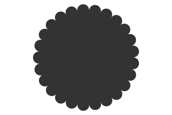Round Label Blank Template. Decorative B: Graphics & Illustrations