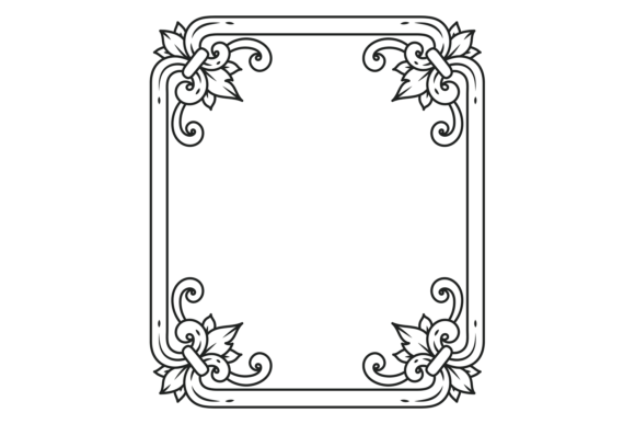 Vintage Filigree Frame for Graphic Designers