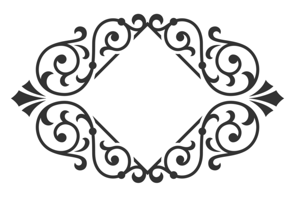Vintage Ornate Frame. Decorative Flouris Graphics & Illustrations