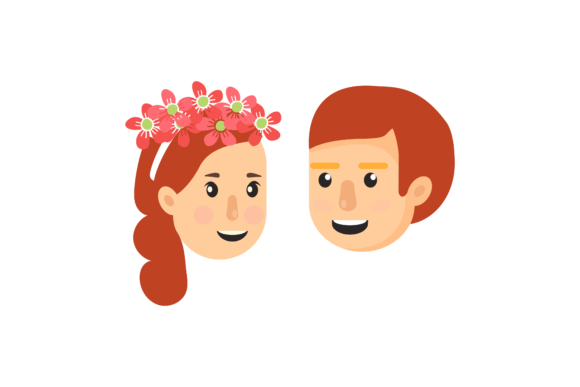 Wedding Decorative Couple Bride Graphics & Illustrations
